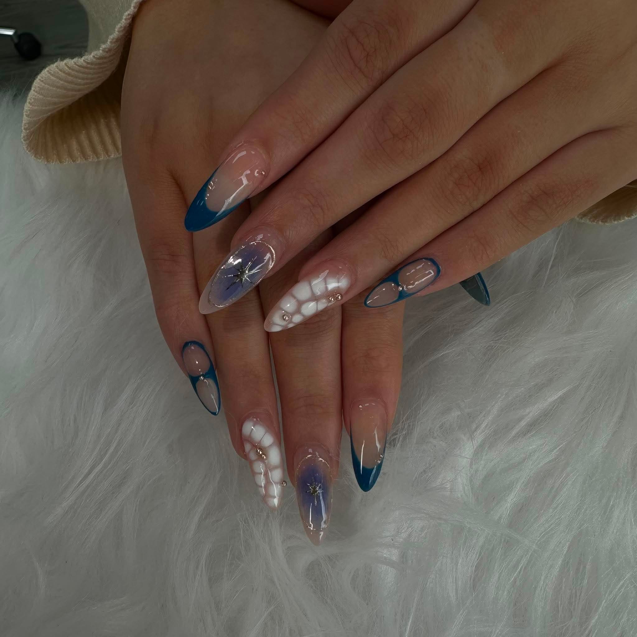 Subtle nail art design