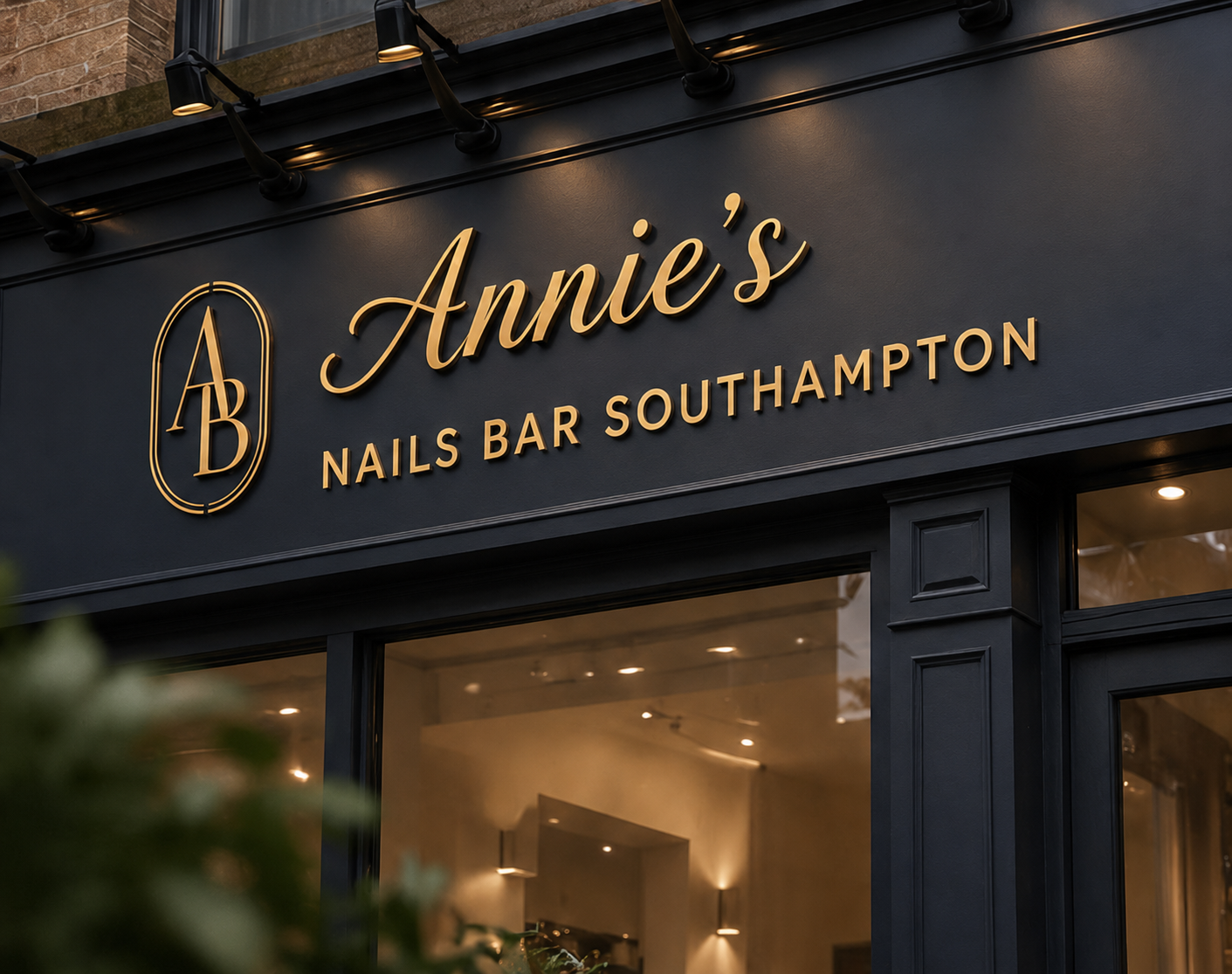 The Annie's Nails Bar storefront in Southampton